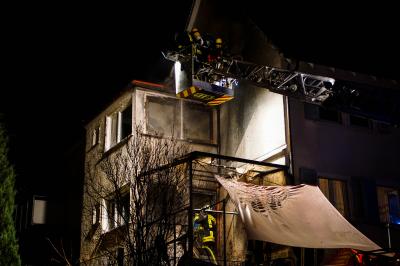 Rottweil: Hausfassadenbrand in der Silvesternacht 